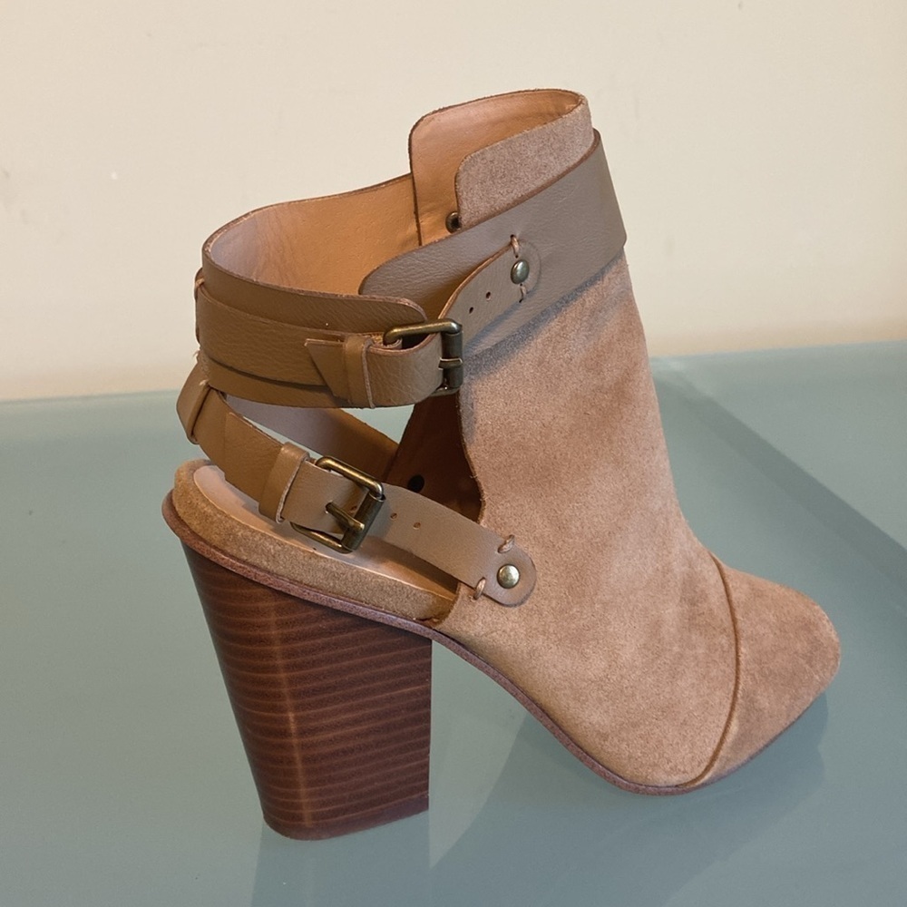 JOE’S Jeans Suede Ankle Boots Western Boots Cowgirl Size 7.5 - Picture 6 of 13